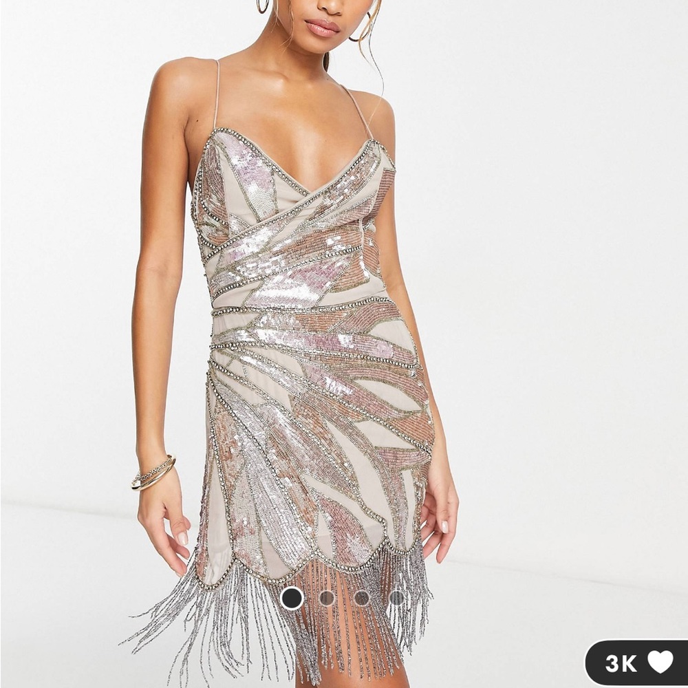 Sparkle sequin flapper dress